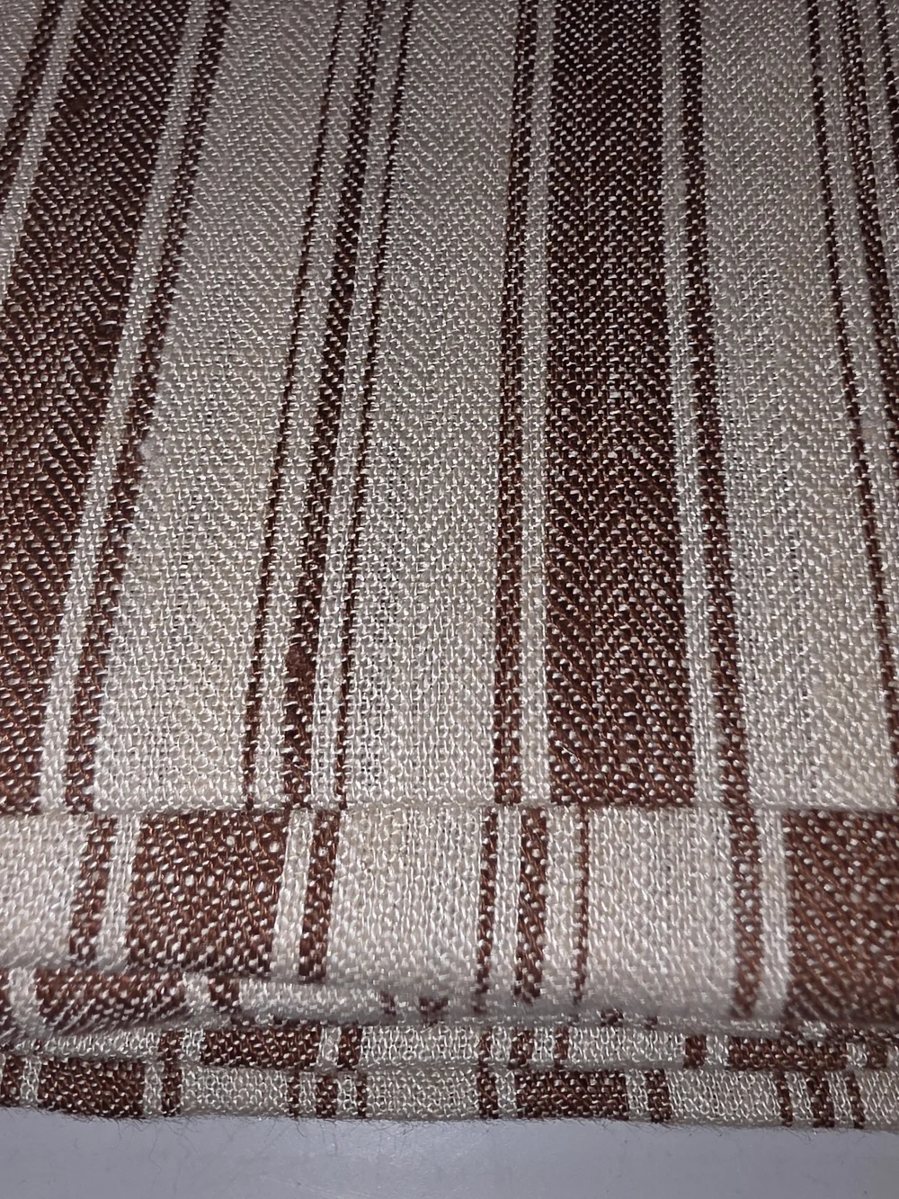 Libeco Belgian Linen Antibes Old Red Striped King Duvet Set